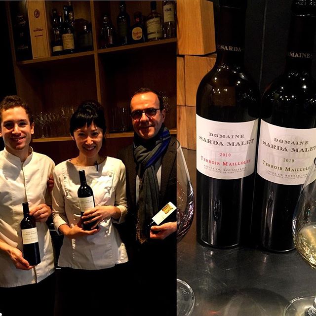 Merci beaucoup M.Malet! Très bon vins#accentstablebourse #paris #vin #gastronomique #ワイン #vigneron #パリ